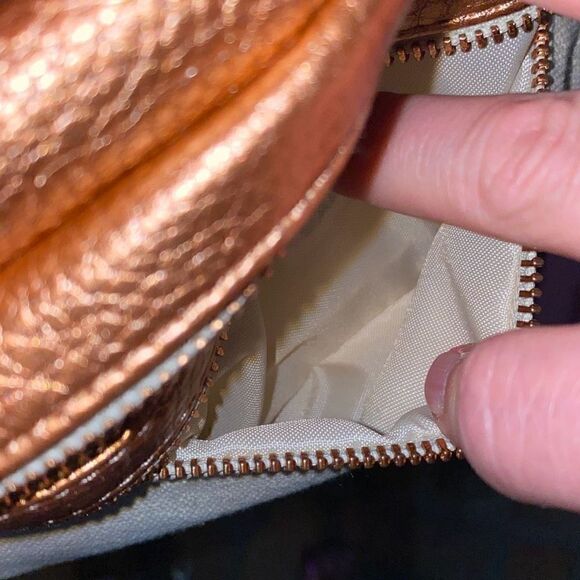 JANSPORT Classic Hippyland rose gold canvas Fannypack waist bag NWOT - Picture 5 of 7